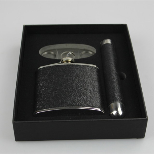 stainless steel hip flask set