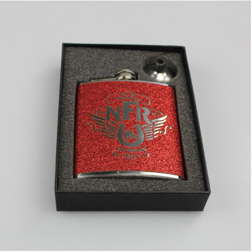 stainless steel hip flask set