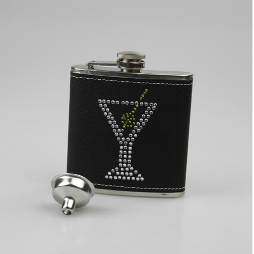 stainless steel hip flask set